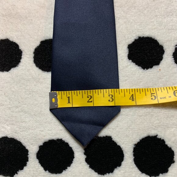 Vintage 50s Monsieur Cravatieur Navy Silver Horse Clip-On Retro Western Tie - Picture 6 of 6